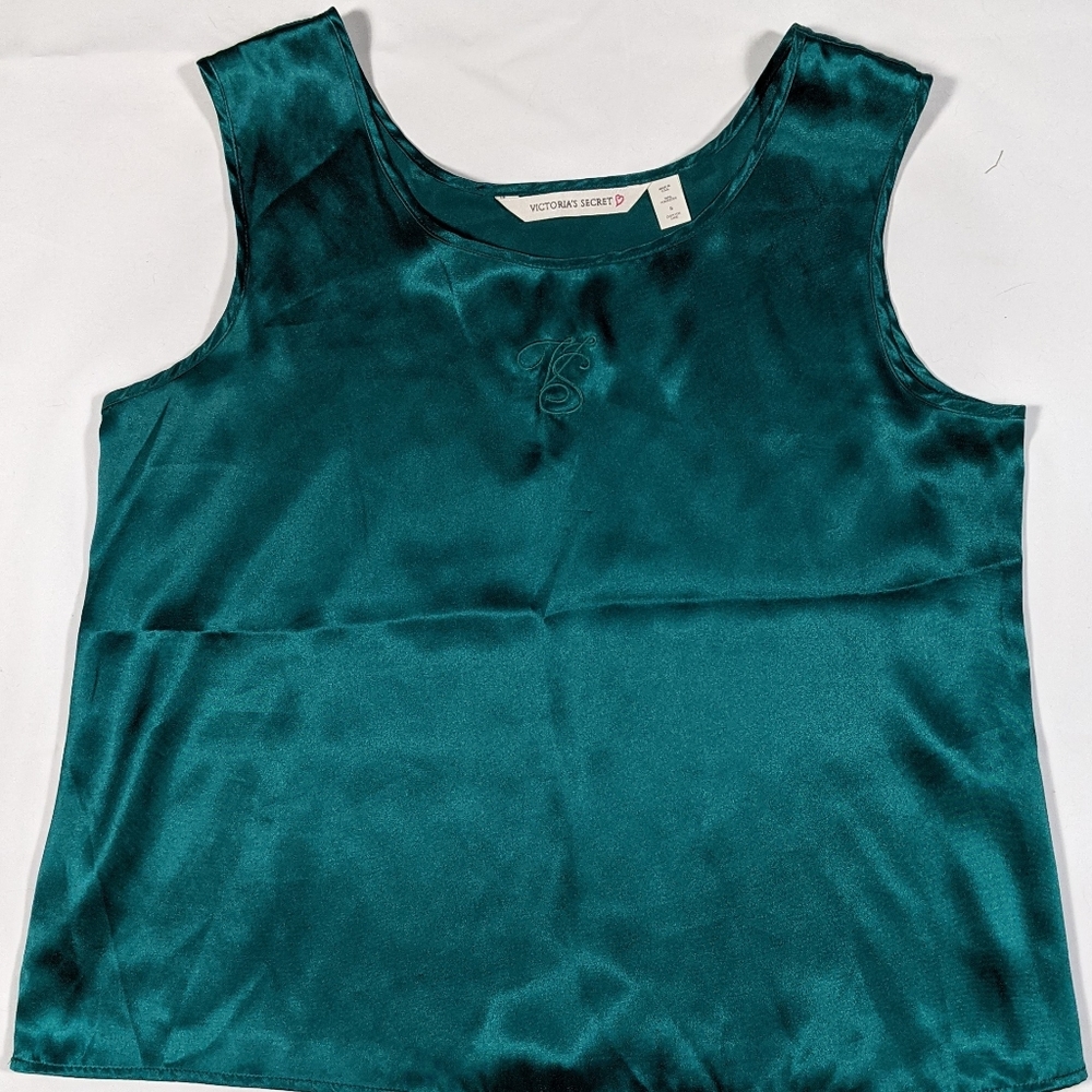 Vintage Victoria Secret Emerald Green Sleep Tank